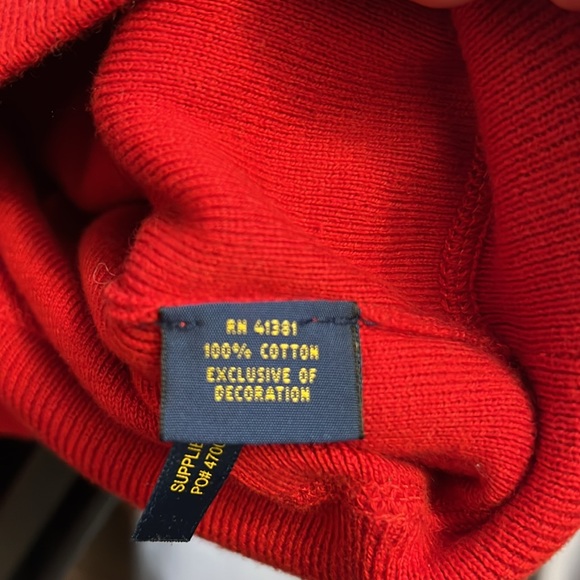 Men’s size large red polo sweater - Picture 5 of 5